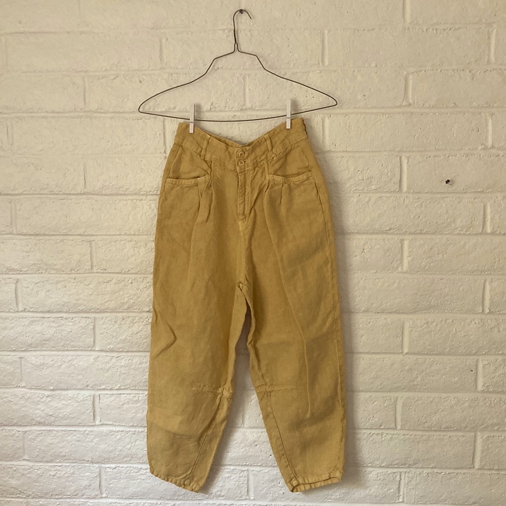 Poetry Tapered Leg Linen Trousers
